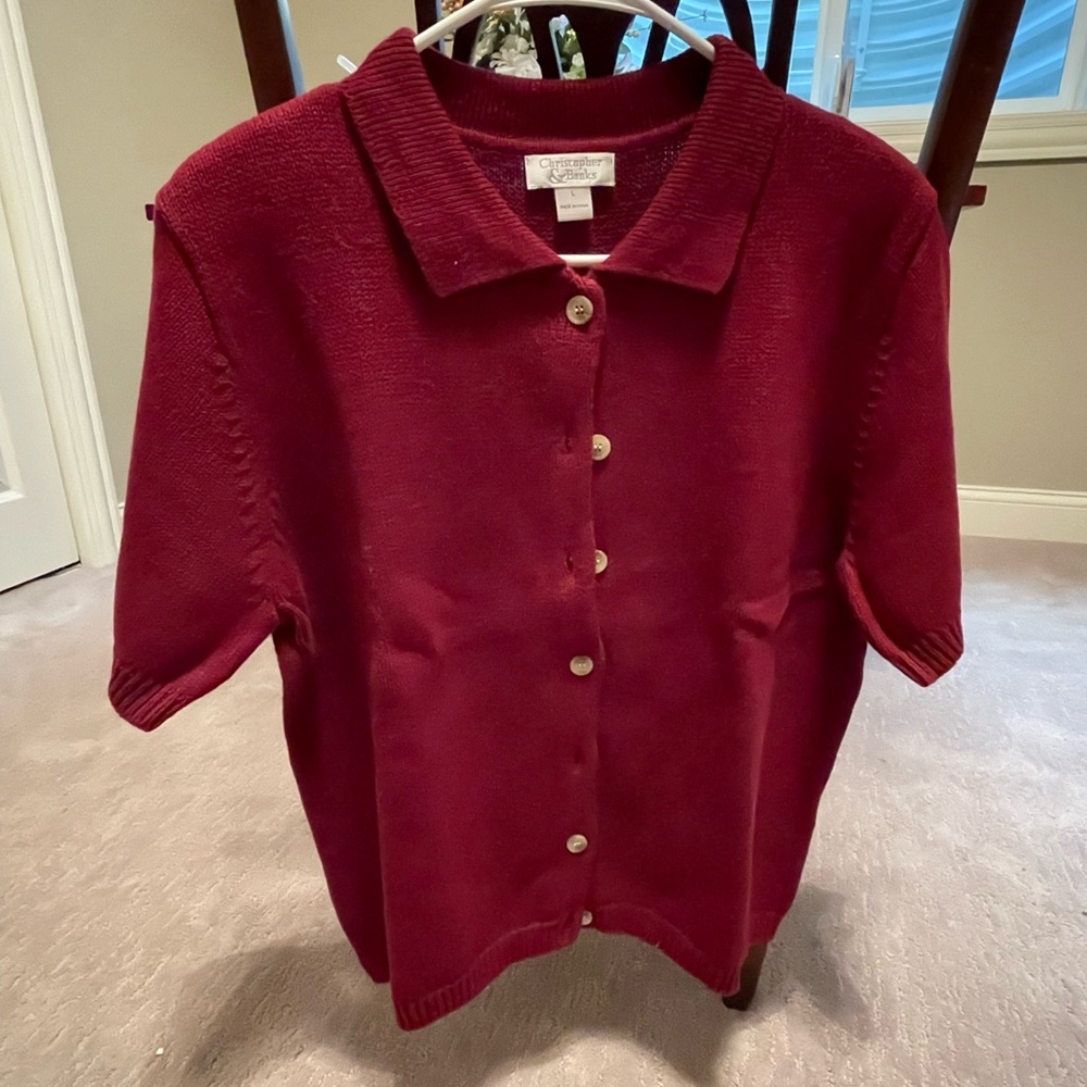 Short sleeve cardigan